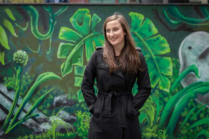 Accounting student Ashleigh Jusic public area