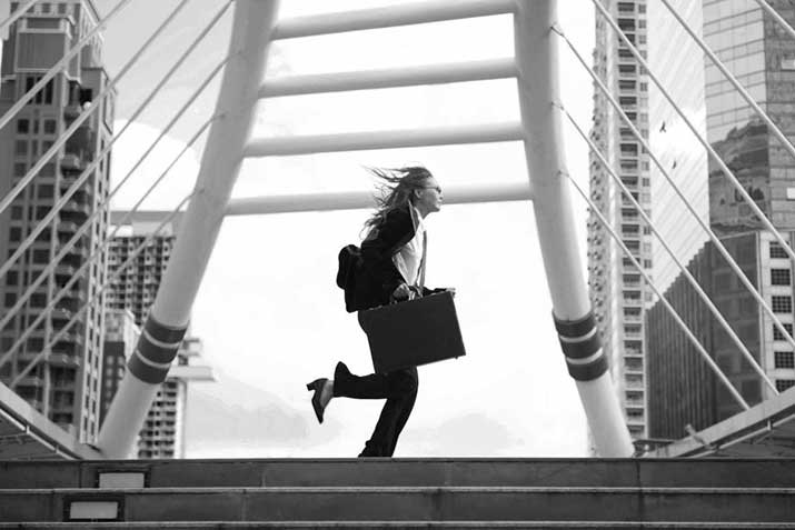 female-business-woman-running