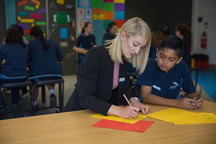 education-student-alison-kettle-working-with-student