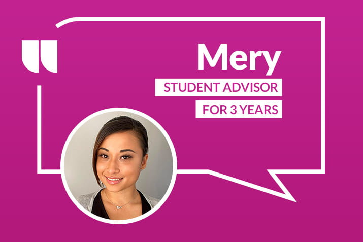 Mery, OUA student advisor for 3 years