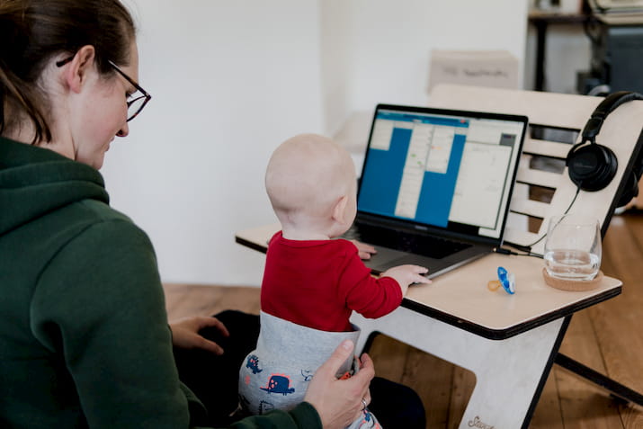 Working from home with baby