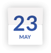 Calendar displaying enrolment close date is 23 May