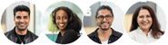 Open Universities Australia student advisors, Mohammad, Nabila, Eddie, and Maria