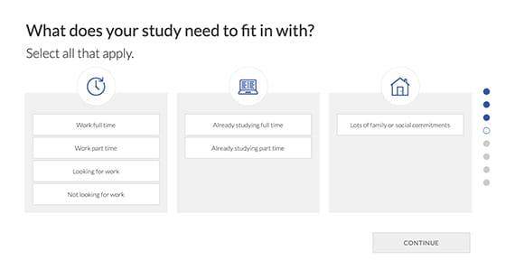Open Universities Australia course recommendation tool