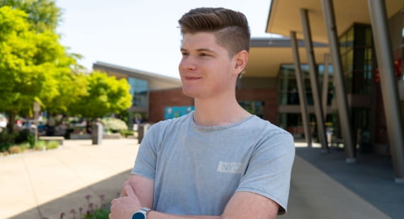 IT student Benjamin
